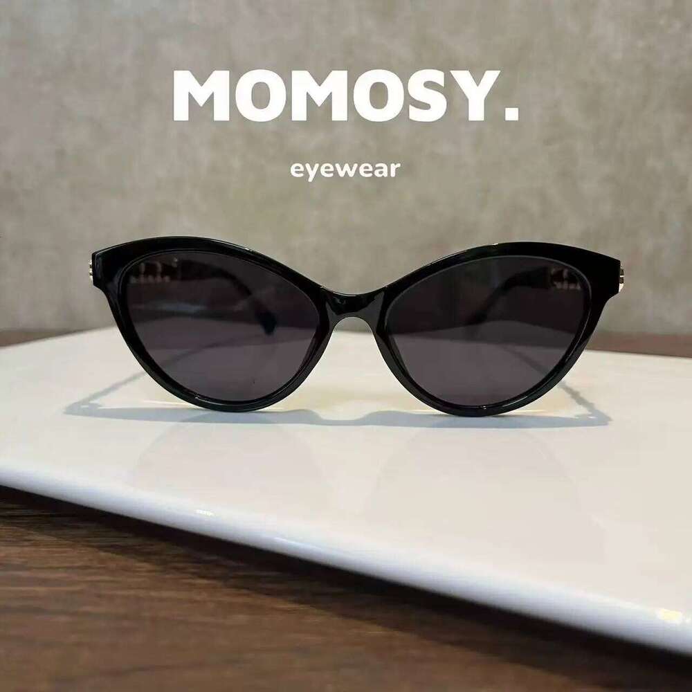 Sunglasses Stylish Cat Eye Design Black Frame Eyewear With Decorative Metal Accents Side Arms For Women Daily Commute