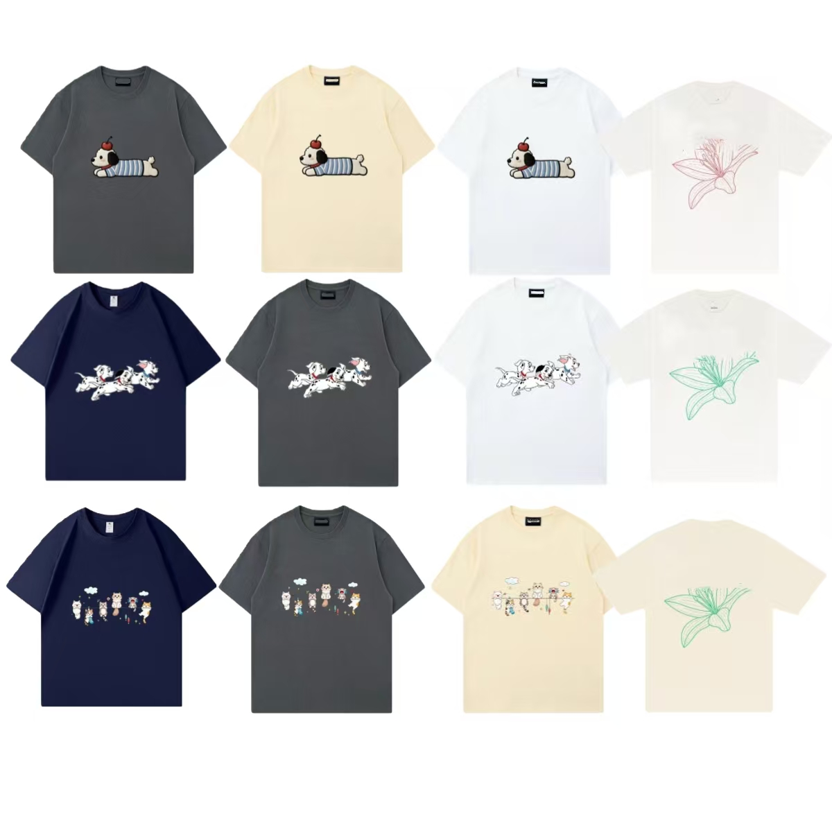 T-shirts pour hommes Sportif Hip-hop Coton de haute qualité Casual Corée Mardi Été Femmes T-shirt Achats gratuits Coton T-shirt à manches courtes