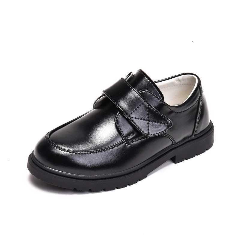 Chaussures en cuir noir pour enfants de 3 à 15 ans, semelle souple respirante antidérapante, parfaites pour les mariages quotidiens en plein air