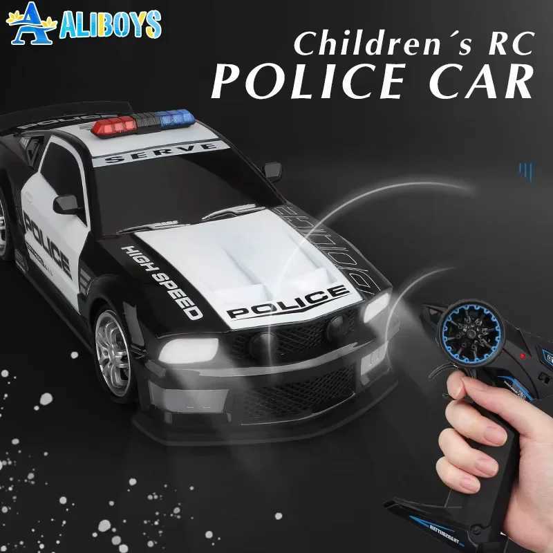 112 Police RC Car 24G Super Fast Remote Control Cars Toy with Lights Electric Drift Racing Vehicle Toy Boy Christmas GiftsT260319-image-1098177253