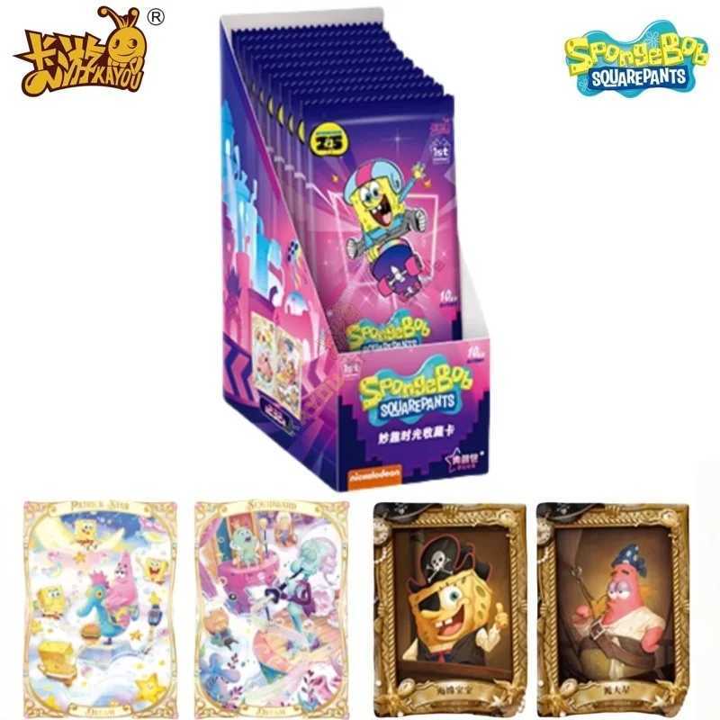 KAYOU SpongeBob SquarePants Card Patrick Star Fun Time Gift Box Cards ChildrenGifts Rare Collections Gift Toy L2512045AO9-image-1098136197