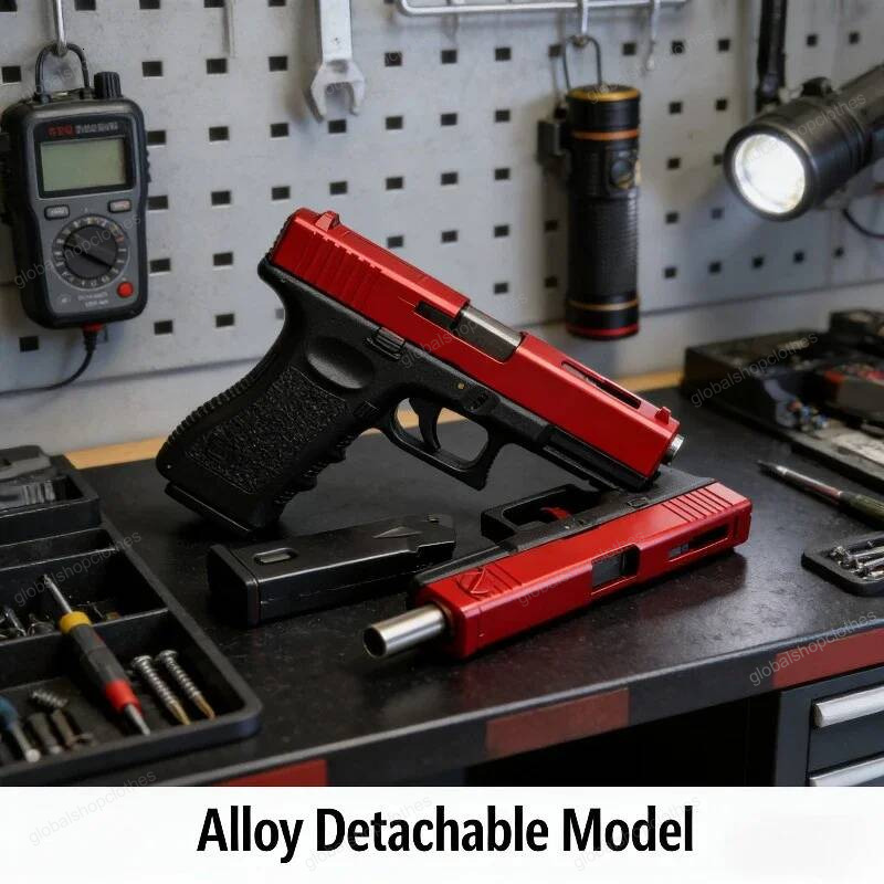 Quality Manual High Glock 1911 Soft Bullet Toy Air Gun Lower Magazine Laser Outdoor CS Game Children Gift