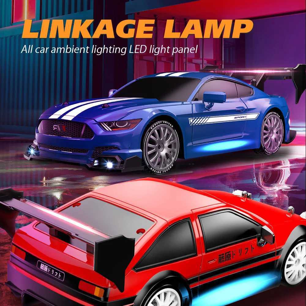 GTR Mustang AE86 124 Speed Childrens Toy Car 24G Model Drift Remote Control Car Small AE86 4WD Racing Toy Childrens GiftT260319-image-1098178131