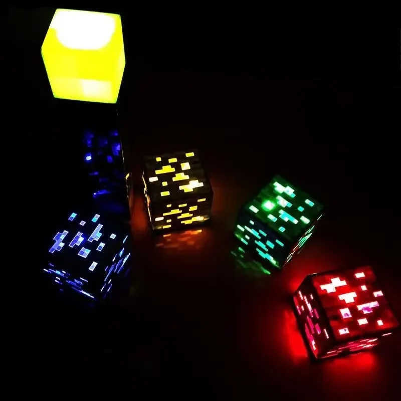 Creative Brownstone Torch LED Night Light USB Rechargeable Game Room Decoration Table Light Festival Gifts for Kids Game Lamps H260318-image-1098113659
