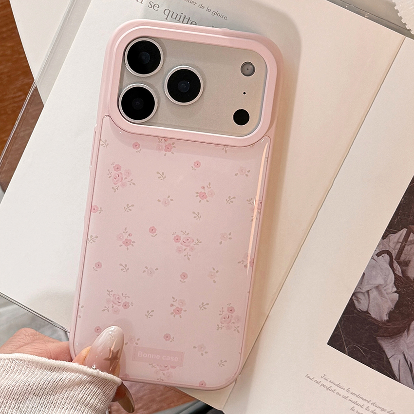Painted Flower Phone Case For Iphone 17 16 15 14 13 Pro Max Plus 16Pro Drip Craft 17Pro 16Promax Phone Case 14Promax Pink 15Promax 17Promax Cover