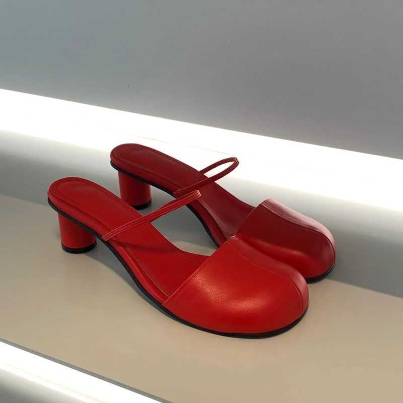 Mules chaussures femmes talons hauts pantoufles sandales pour femme été 2025 tendance mocassins chaussures Marie Janes pompes grosse robe diaposi
