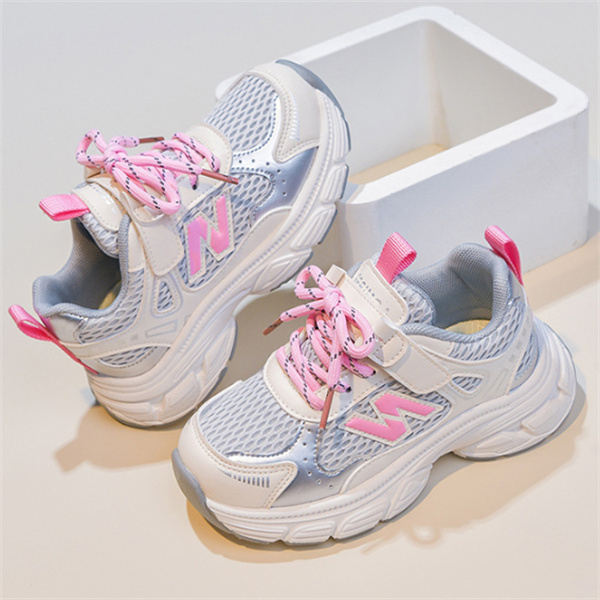 Kids Mesh Breathable Sneakers Casual Athletic Trainers for Boys Girls Toddlers Youth Lightweight Sport Shoes W260805