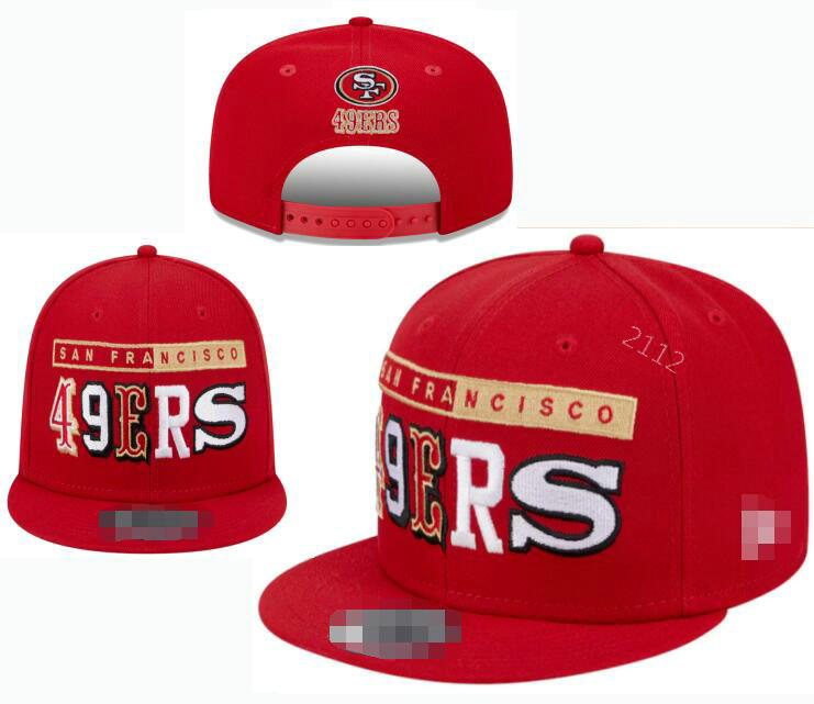 SF 49 San Francisco Snapback Caps Hommes Femmes Classique Plat Peak Baseball Chapeaux Réglable Strapback Sports u0026 Hip Hop Style12