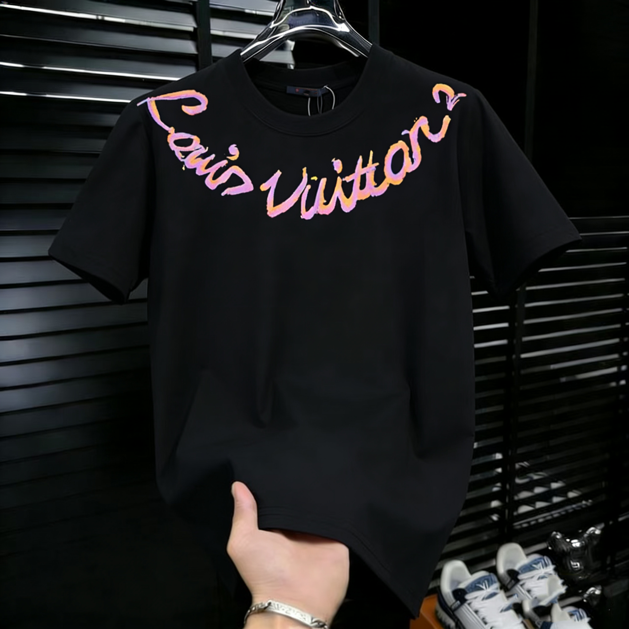American style printed T for men cool and bold oversized short sleeve 2026 new summer trendy brand casual half sleeved shirt