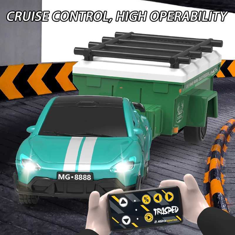 New 164 Rc Car Mini 24Ghz City Road Handle High Speed Alloy All Terrain Remote Control Car Dual Control Childrens Toys GiftsT260319-image-1098177366