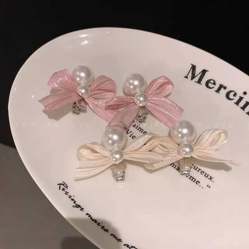 Light Luxury Bow High-end Hair Clip Female Side Bangs Princess Head New Cute Hair Clip Headwear H260319-image-1098194304