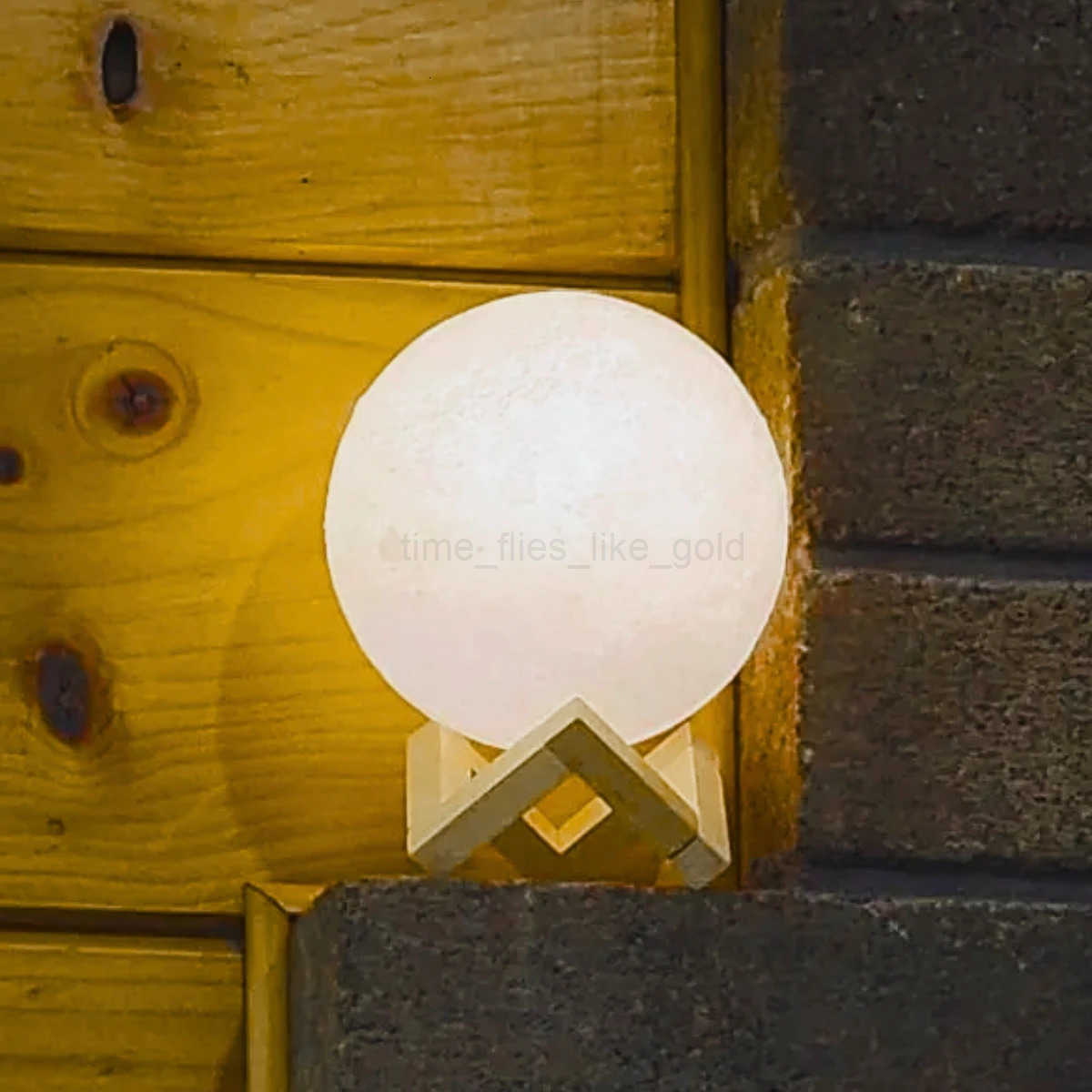 Lampe de bureau créative lune USB avec interrupteur de commande, lumière tricolore, lumière de chambre à coucher, décoration de salle, lumière ca