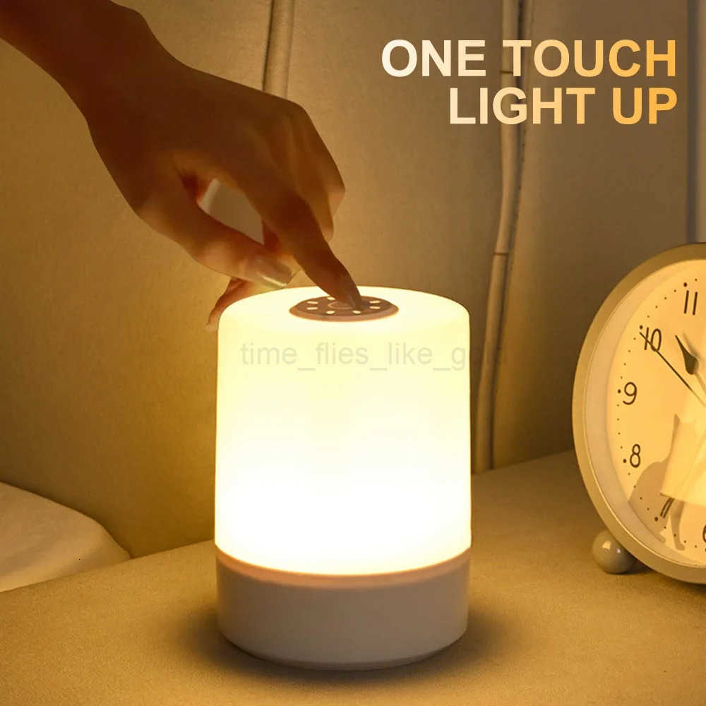 3 Modes Dimming Bedroom Bedside Lamp USB Charging Night Light Ambient Light Soft Light Table Lamp For Kids Gift H260318-image-1098113276