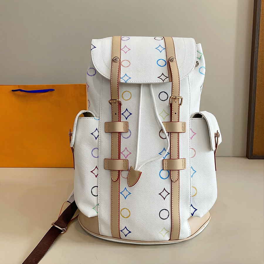 Designer Backpacks Luxury Duffel Bags Outdoor Backpack Casual Versatile Business Bag Double Shoulder Straps Contrast Accents Versatile Daily Ligh