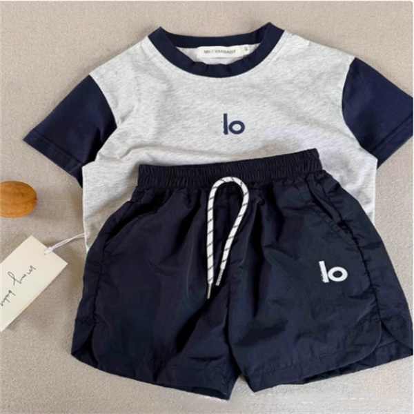Luxury Kids Clothing Sets Designer Child Two Piece Set Printing T Shirt Top and Shorts Suits Outfits Cotton Baby Boys Girl Tracksuit Trendy Children
