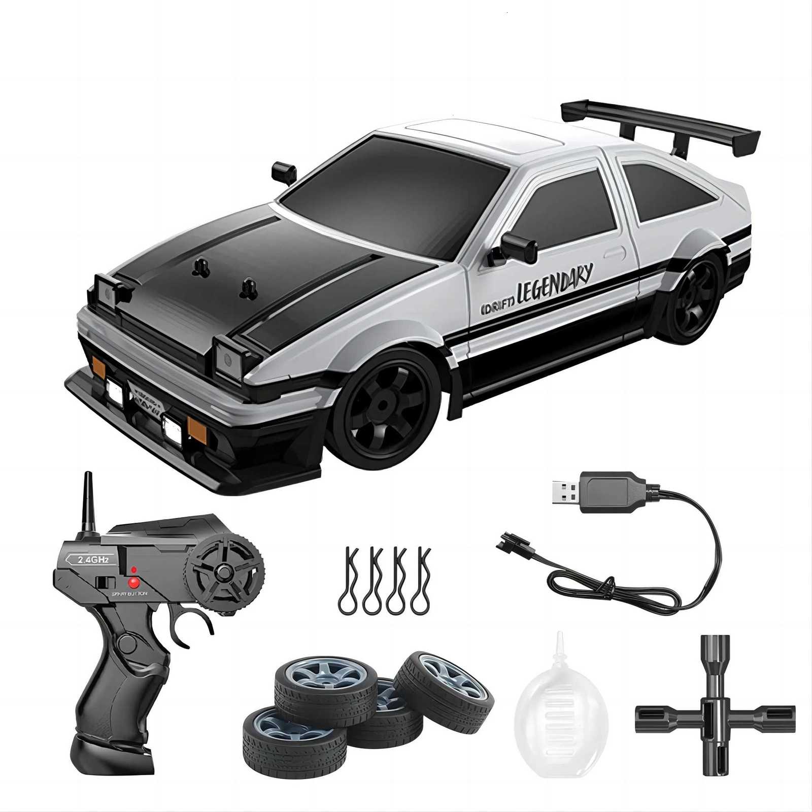 24G Drift Rc Car 4WD High Speed RC Drift Car Toy Remote Control Model Vehicle Car RC Vehicle Toy with Light Spray for ChildT260319-image-1098168409