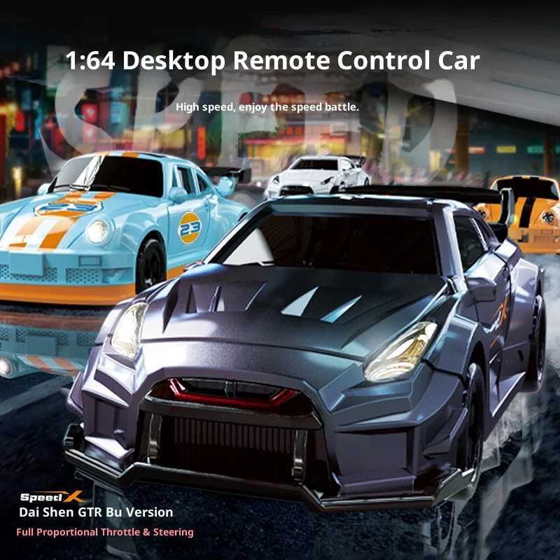 New 164 Mini RC Drift Car Gradient Purple Scale 4WD Remote Control Professional High Speed Race Car Toys for Boys Desktop ModelT260319-image-1098176954