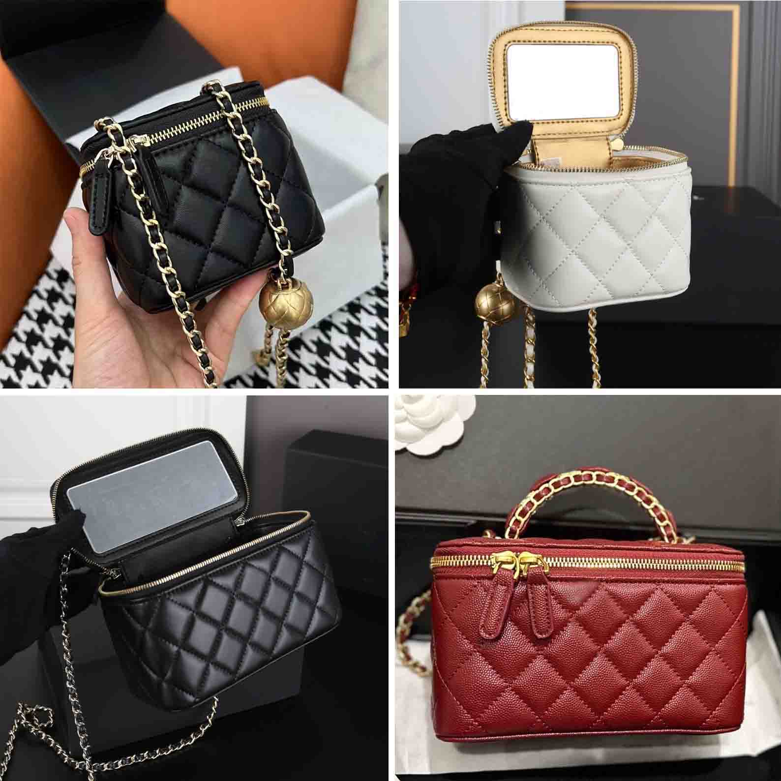 makeup designer Shoulder Bags Women Crossbody Designer Handbags Makeup bag with mirror handbag-image-1106158086