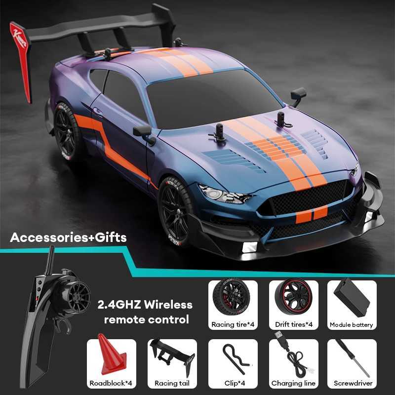 114 Remote control car 24Ghz wireless remote control four-drive LED car lights multi-car competitive racing Christmas giftT260319-image-1098172839