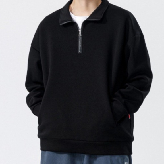 a38 Turtleneck Sweatshirt for Men Autumn and Winter Thickened Loose Trendy Casual