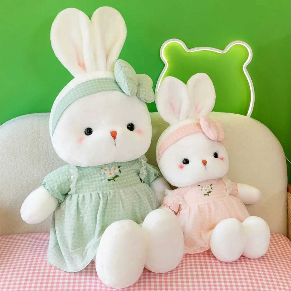 Kaii Long Ears P Rabbit Doll Bunny 30cm Stuffed Animal Appeasement Doll Skirt Bunny Toy Kids K260327-image-1098168968