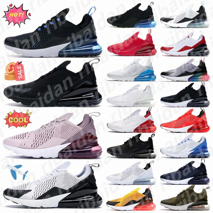 running shoes sneaker mens trainers 270 Triple Black triple white Black and blue background Liquid Metal Black Pink Brown Olive Green Purple