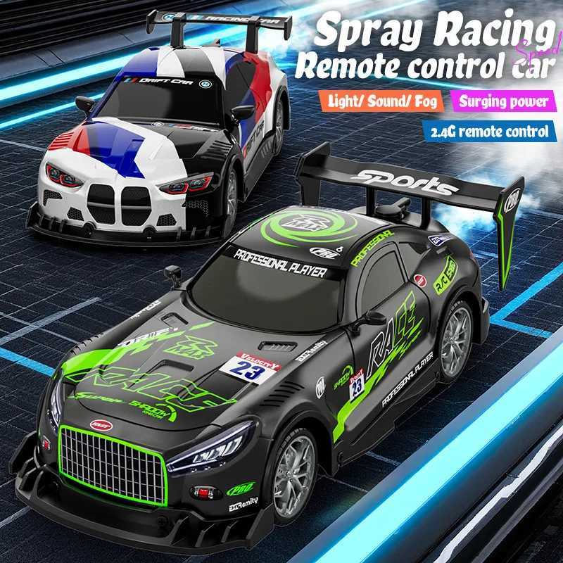 New Product 24G Remote Control Car with Lights and Spray Remote Control Racing Toy Car RC Drift Childrens Toy Electric RemoT260319-image-1098182942