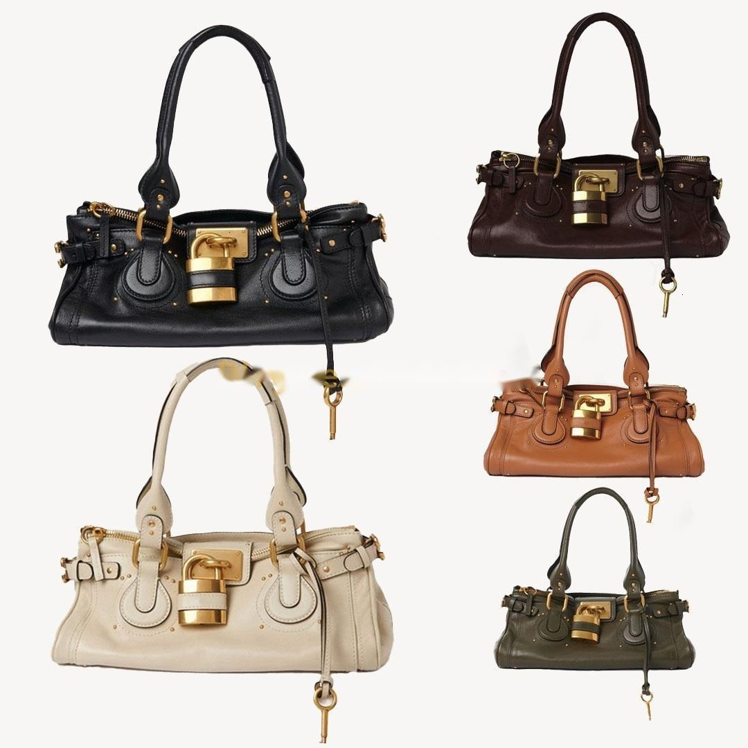 designer bag Luxury Tote bag Shoulder Bags purse woman new design Grain leather Paddington bag new fashion handbag Retro Lock Head Bag Handheld big