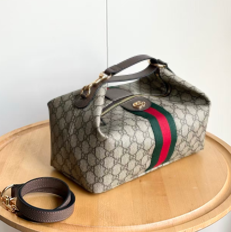 Vanity Mini Luxury Designer Handbag with Iconic Striped Pattern Versatile Canvas Leather Tote for Women Daily Crossbody Bag high quality designer ba