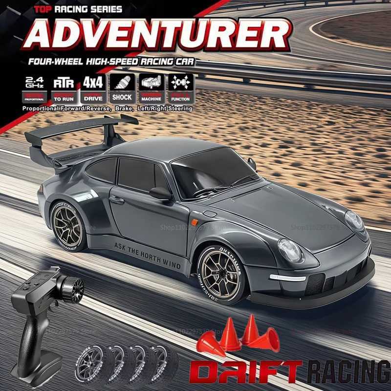 New RC Drift Car 124 Rc Cars 4WD 24G with Dual Drifting Tires and LED Lights 20KM/H Race Toy Remote Control Car for Adult KidT260319-image-1098180658