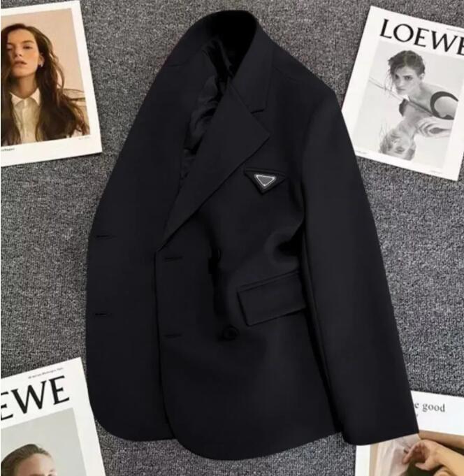 Costumes pour femmes Blazers Vestes décontractées Pure Color Metal Pattern Lady Manteaux Hommes Femmes Vêtements adaptés Designer Manteau de vête