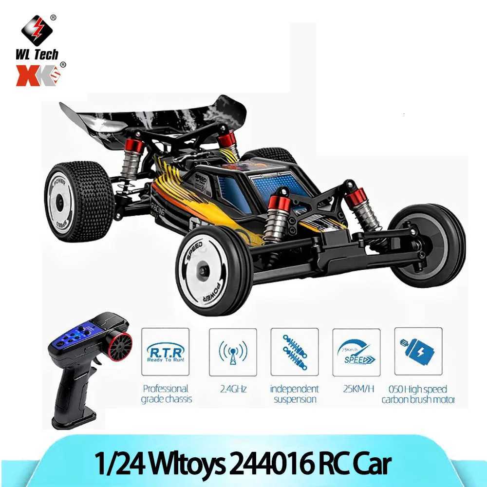WLtoys 244016 V2 24G High Speed Racing Car 2WD 25KM/H 124 Gyro Full Scale Remote Control Car Competitive Vehicle Toys For KidT260319-image-1098167244