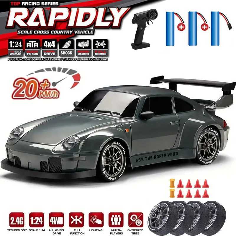 Rc Drift Car 1/24 4WD Remote Control Cars Electric Vehicle Model High Speed Racing Drive for Children Boys Kids Toy giftsT260319-image-1098183756
