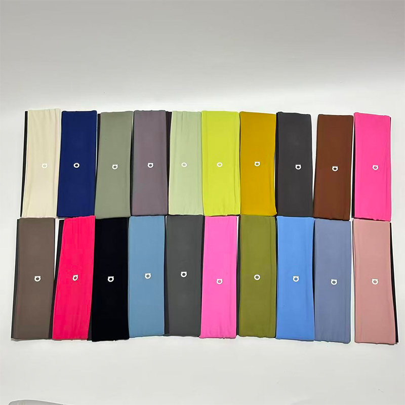 high elastic yoga headband sports anti slip sweatband letter print sweat absorbing running hair bands breathable hair accesories-image-1098189568