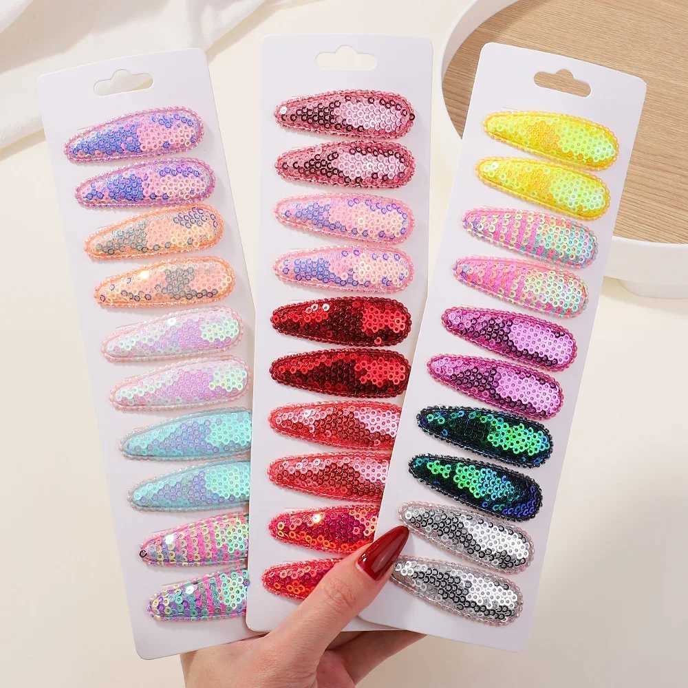 10Pcs/Set Gradient Sequins Metal BB Clips Hair Clips for Kids Handmade Hairpins Barrettes Headwear Girl Fashion Hair Accessories H260319-image-1098193603