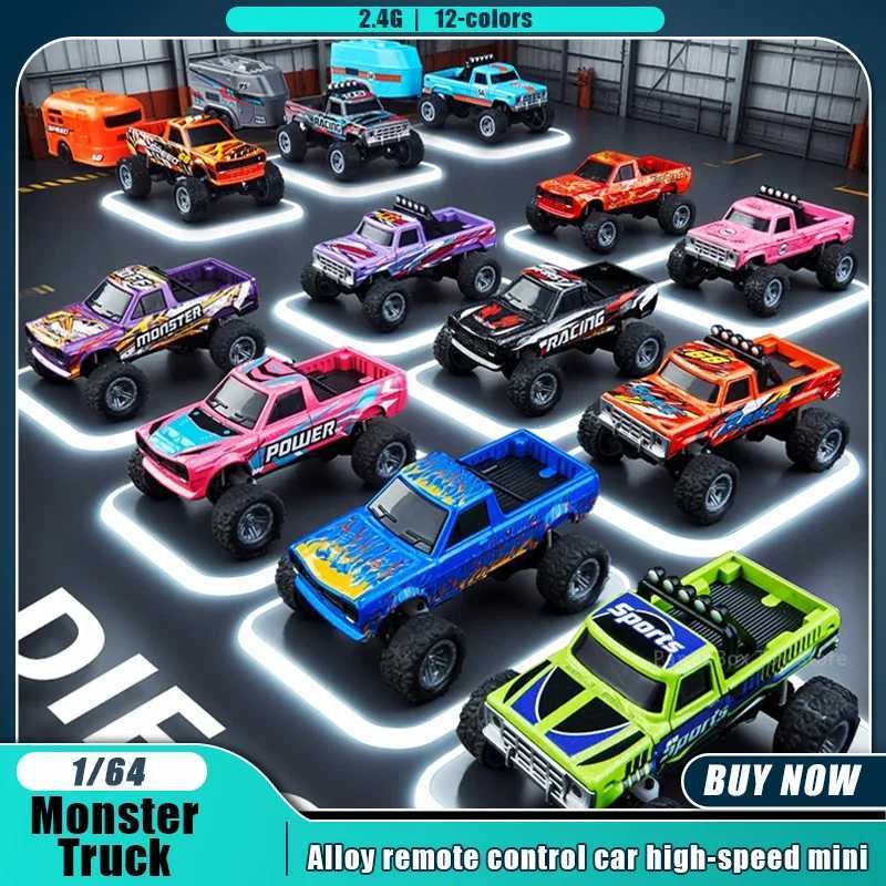 New RC Car MINI Alloy 1/64 Remote Control Car Convenient to Carry 60 Minutes of Work Time Childrens Gifts Electronic ToysT260319-image-1098178504