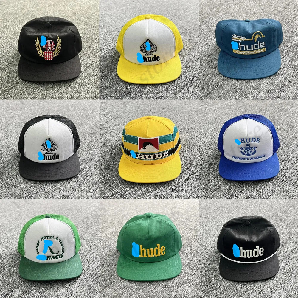 Rhudelys Designer Ball Caps Tide Brand American Truck Hat Men's And Women's Same Style Flat Brim Baseball Cap Autumn And Winter Mens Hat 5
