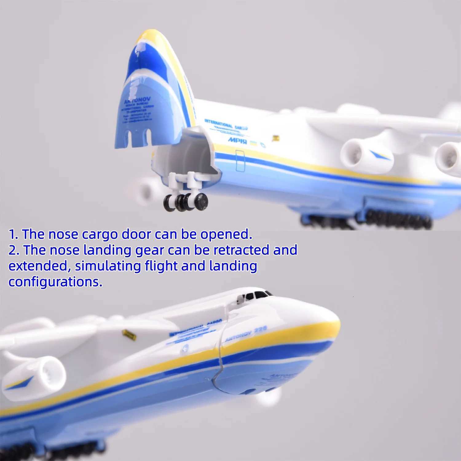 1/400 Scale 20cm An-225 Mriya Transport Plane Alloy Aircraft Model Antonov An225 Plane With Base Aviation Airplane K260320-image-1098307448