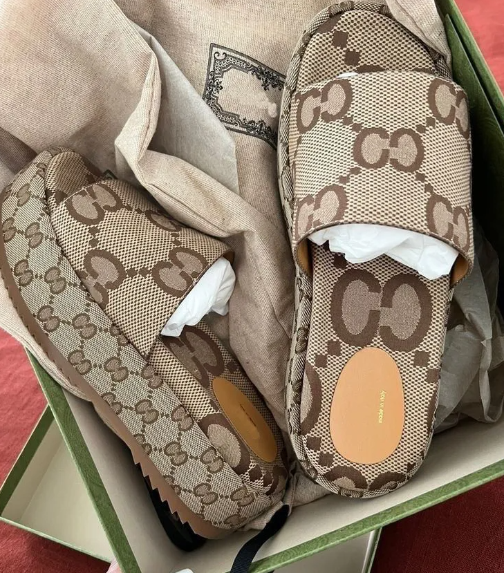 Designer fashion slippers Sandals sliders embroidered canvas Flat Mules Platform Embroidered Linen High Heel Sandal platform Shoes Denim casual slip