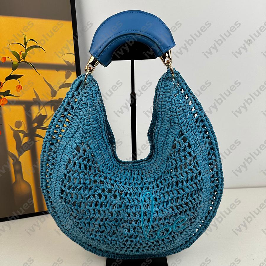 Bohemian Style Beach Bag For Women Casual And Chic Handmade Woven Purse Environmentally Friendly Large Capacity Leather Handle Shoulder Bag