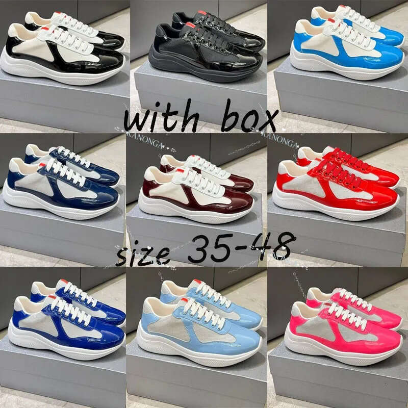 2026 New model Big size 48 Designer Casual Low Red Sneakers Luxury Trainers A+ Americas Sneaker Rubber Fabric Outdoor Comfortable Walking Shoes S