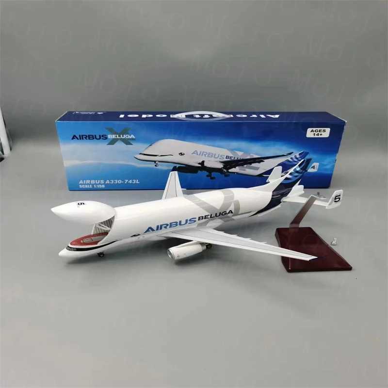 50 Scale 42cm Airbus Beluga A300-600 Resin Aircraft Model Super Beluga Transport Model Aviation Collectibles Home Decorations K260320-image-1098306148