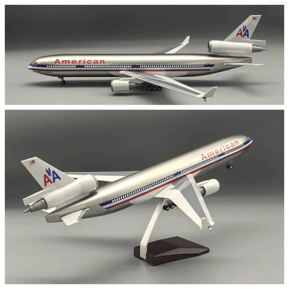 30 Scale plane model American MD-11 Toy planes 47cm resin Airplanes Model Kit With Base Collected Gift K260320-image-1098308741