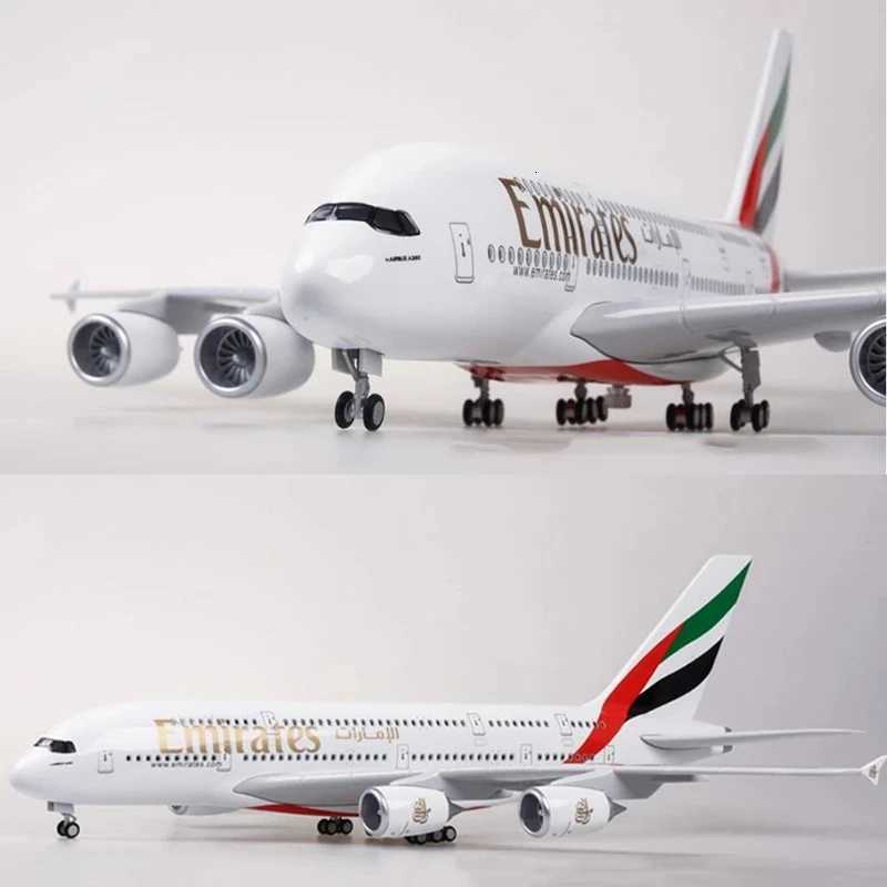 Airbus A380 UAE/Emirates Toy Plane Model 1/160 Scale 18 inchs Large Model Airplane Toy Kits with Stand Airliner Model Plane K260320-image-1098306430