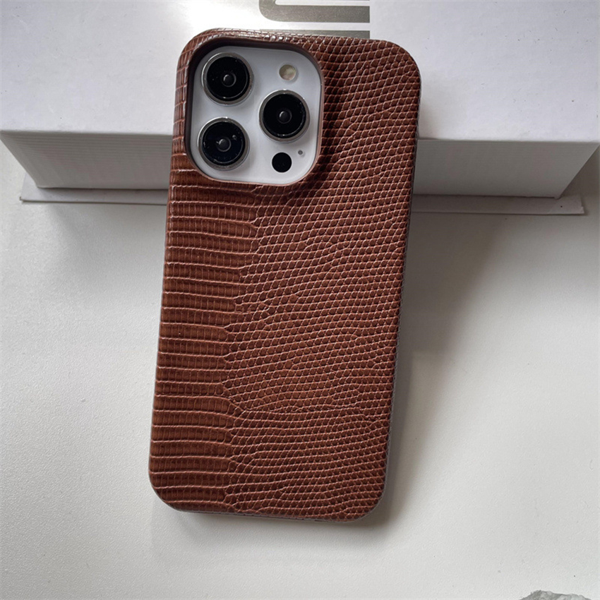 Lizard Leather Texture Phone Case For Iphone 17 16 15 14 13 Pro 12 11 Max Plus 16Pro Simple 17Promax Phone Case 16Promax Leather Feel 15Promax Co