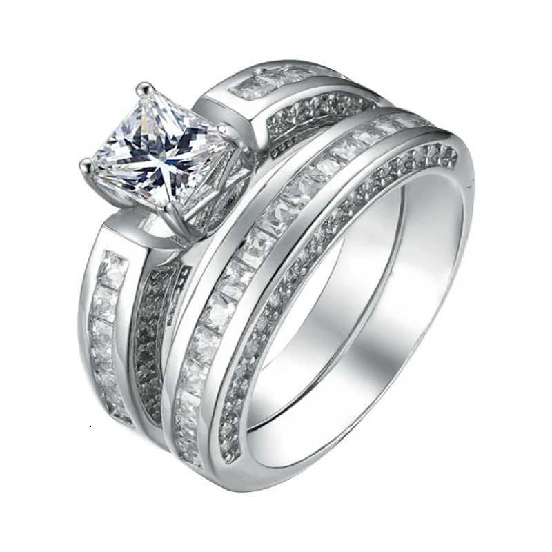 2pcs/set Alliance Engagement Wedding Rings For Women Jewelry Finger Rings Party Gifts Wedding Gifts Birthday Gifts H260320-image-1098360653