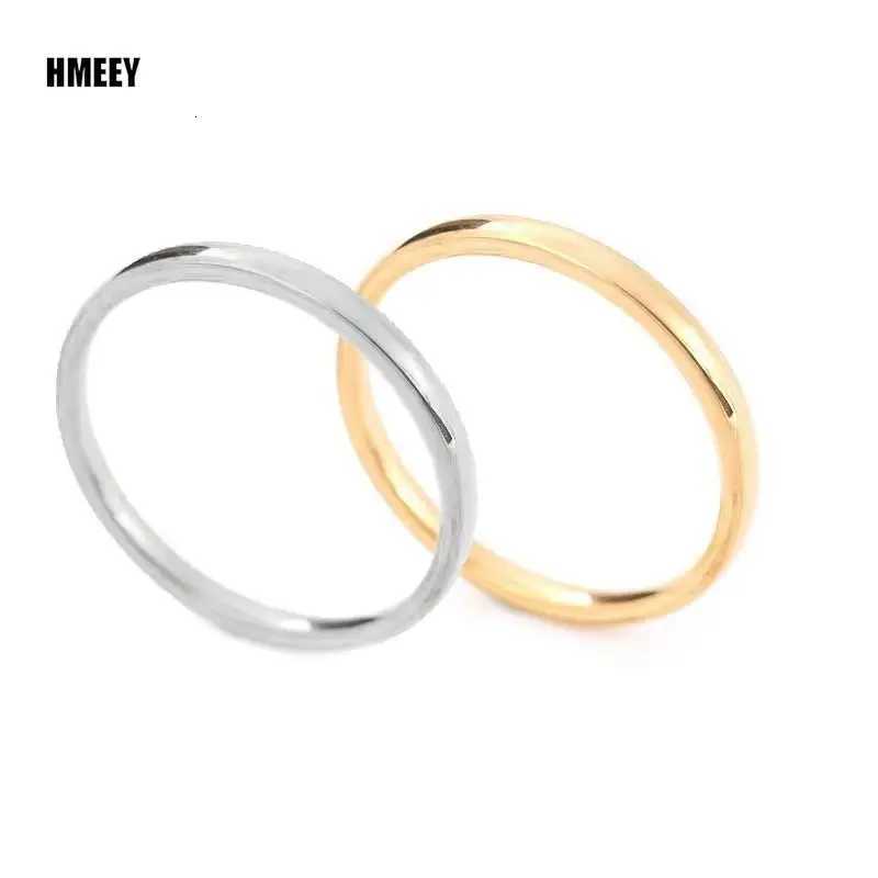 HMEEY 2mm Thin Stackable Ring Stainless Steel Plain Band Knuckle Midi Ring for Women Girl Size 3-12 H260320-image-1098360707