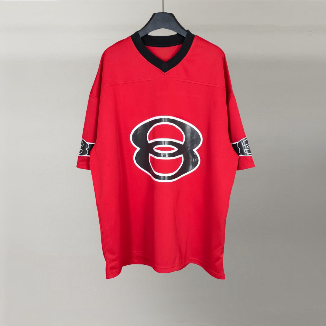 Hommes Plus Tees Polos Col rond brodé et imprimé style polaire vêtements d'été avec street pur coton 1q3664s