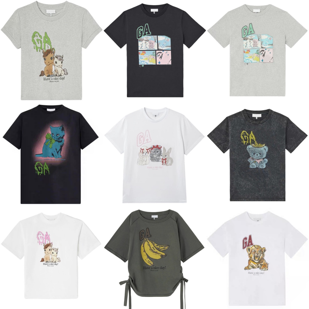 New Cotton Summer Tees Comfy Designer Round Neck T-shirts Women Comfrt Fashion Loose T Shirts Lady Short Sleeved Tops-image-975220843