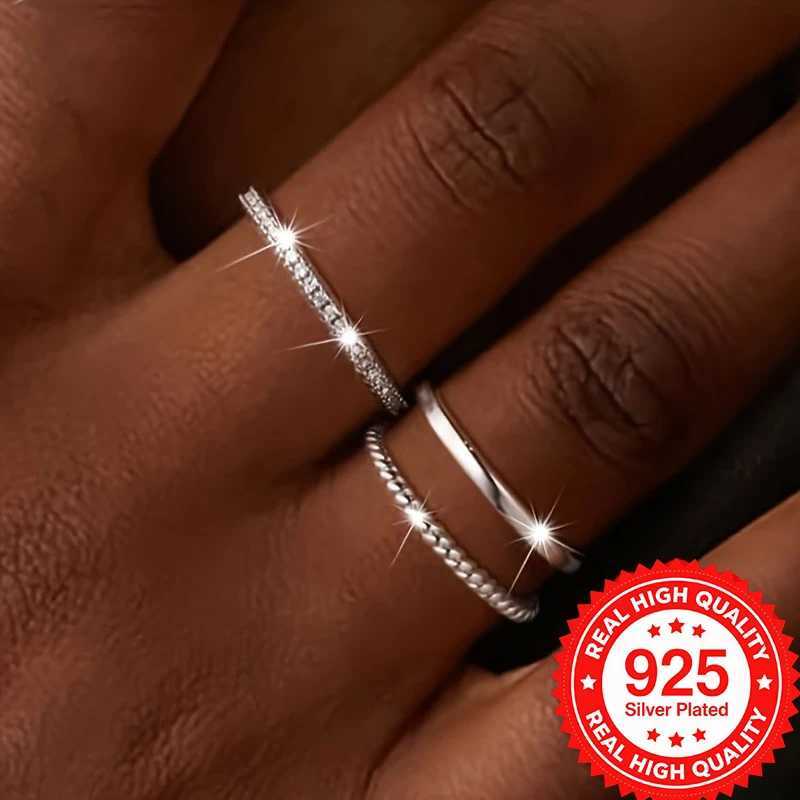 925 Silver Plated Stackable Rings Set Sparkling CZ High-Quality Elegant Finger Jewelry for Women Perfect for Daily Wear H260320-image-1098360194